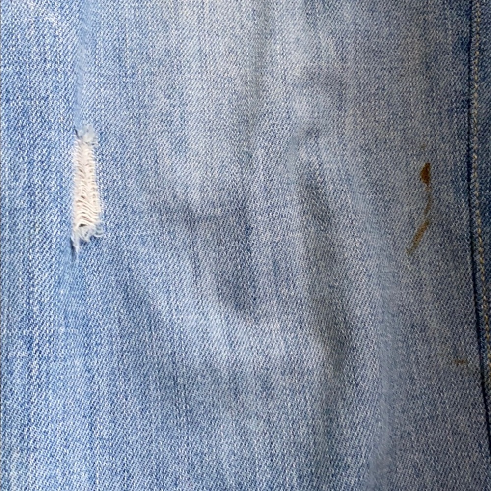 handmade  jean skirt distressed - Picture 5 of 7